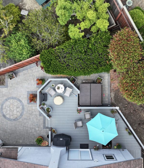 Landscape Design 34 Expert home remodeling in Pinole. Birds eye view of a patio
